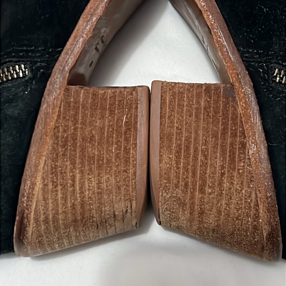 Madewell Black Suede Ankle Boots - Picture 8 of 12